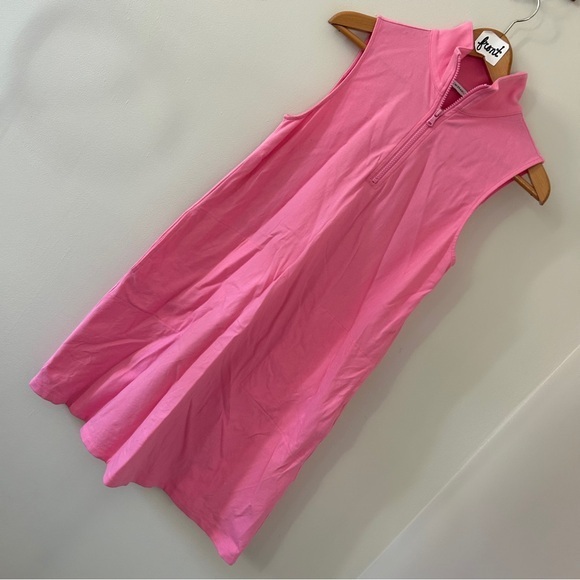 Isaac Mizrahi Live pink short sleeve polo dress with pockets women's sz XS - Picture 1 of 7